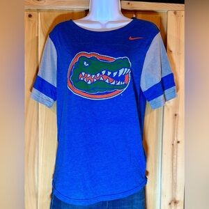 Nike Florida Gators Blue and Orange ladies’ size M short sleeve T-shirt